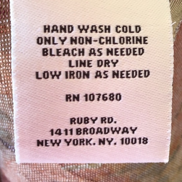 Ruby Road Multicolor Button Up Roll Tab Sleeve Blouse NEW - Picture 7 of 7